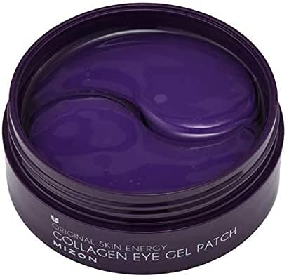 MIZON Collagen Eye Gel Patch with Hydrolyzed Collagen, Caviar, and Chamomile for Firming