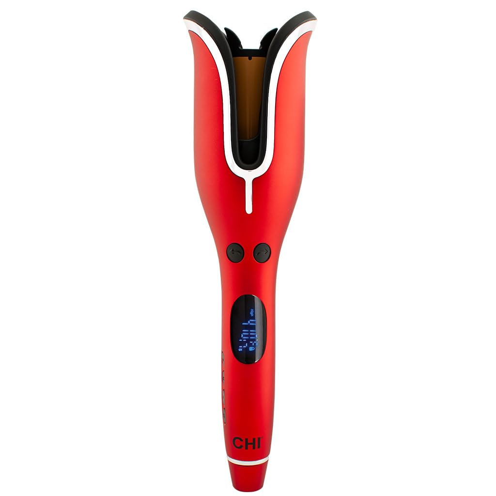 CHI Spin N Curl, Curling Iron For Healthy & Shiny Effortless Curls & Waves, Provides Preset