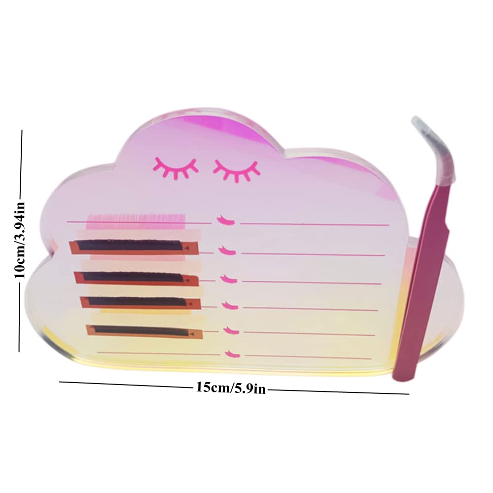 Grafting False Eyelash Acrylic Extension Pallet, Eyelash Extension Tweezers Plate Pad Makeup