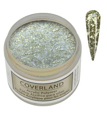 Tones Coverland Acrylic Nail Powder "Crushed Gold" - Limited Edition Acrylic Powder for Nail