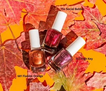 duri Nail Polish, 768 Shimmer Reef, Rouge Pink Metallic Shimmer, Full Coverage, Shiny Finish, Fast