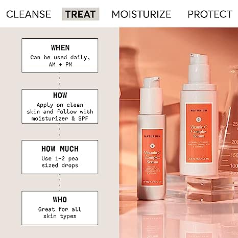 Naturium Vitamin C Complex Face Serum Jumbo, Anti-Aging Facial Treatment with Hyaluronic Acid &