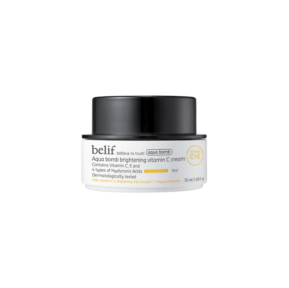 belif Aqua Bomb Vitamin C Face Cream Moisturizer, Infused with Hyaluronic Acid, Vitamin C & Vitamin