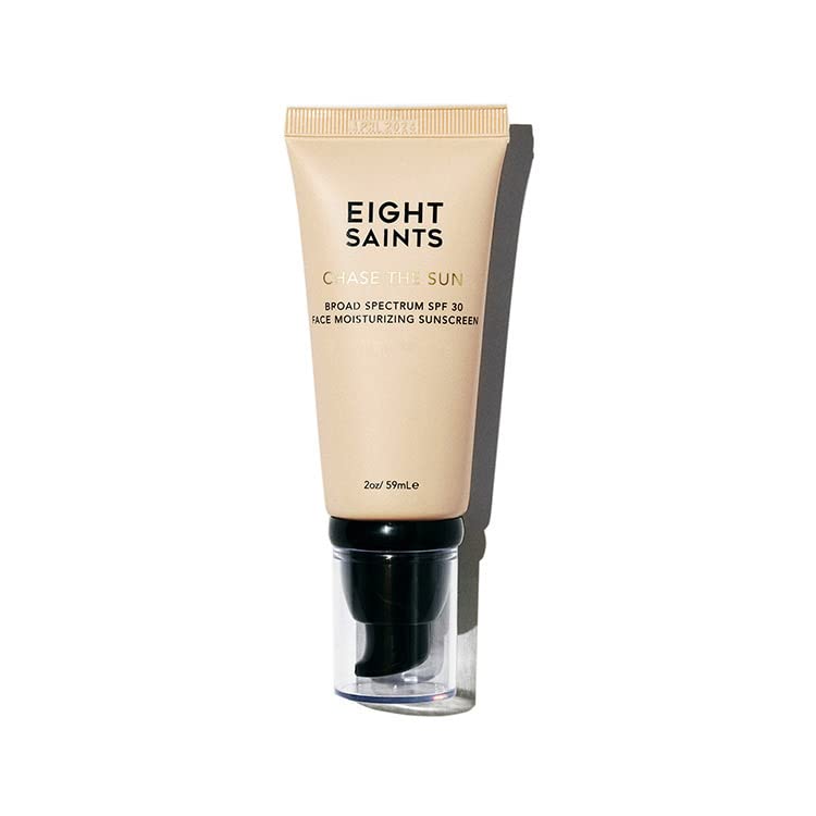 Eight Saints Chase the Sun Broad Spectrum SPF (30) Face Moisturizing Sunscreen, Natural and Organic