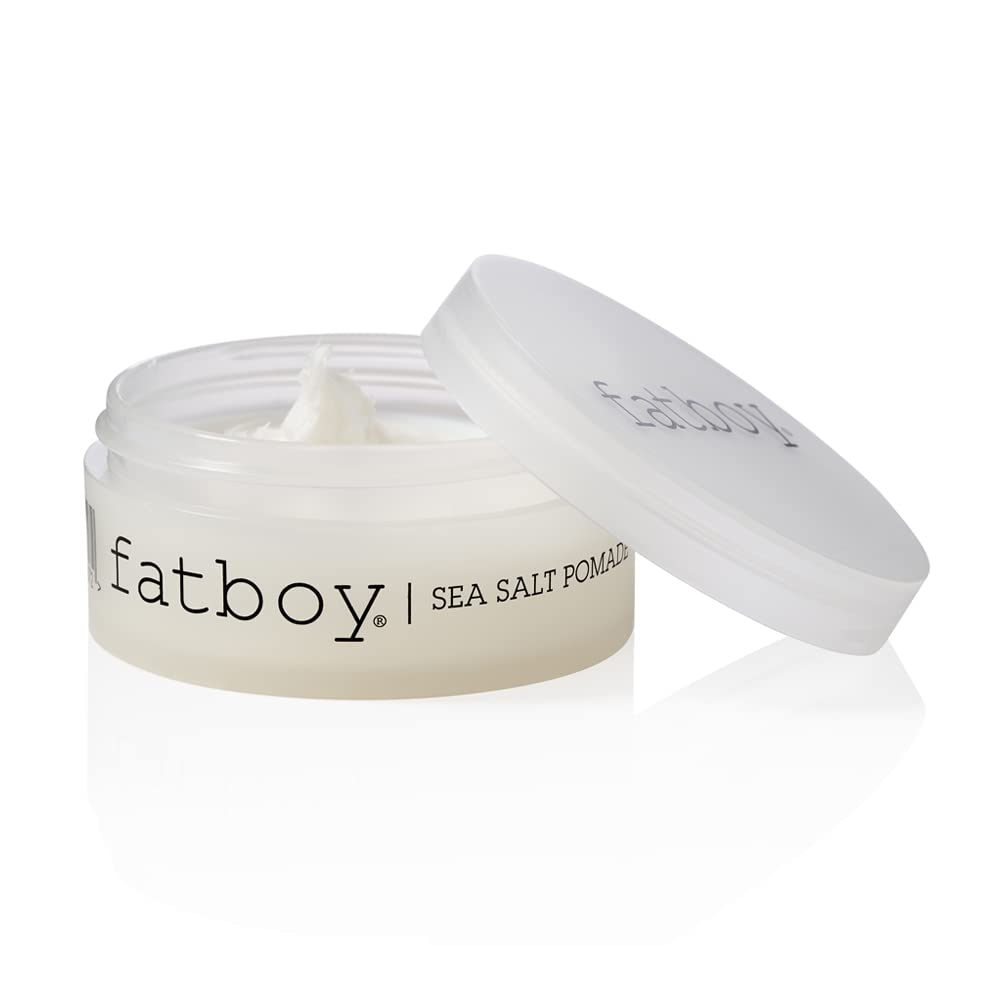 Fatboy Sea Salt Hair Pomade with Coconut Oil & Shea Butter, Lightweight Hold for Texture, Styling &
