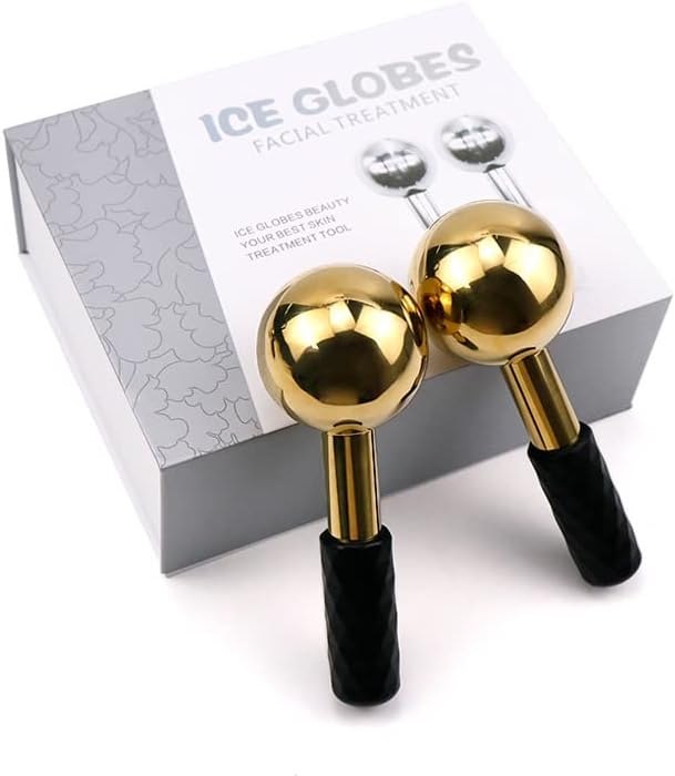 Globes for Facials, Cooling Roller for Face, Cryo Sticks Massager for Face Neck & Eyes, Cold Roller