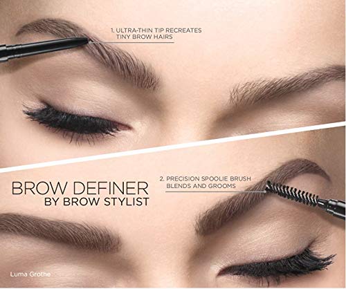 L'Oreal Paris Makeup Brow Stylist Definer Waterproof Eyebrow Pencil, Ultra-Fine Mechanical Pencil