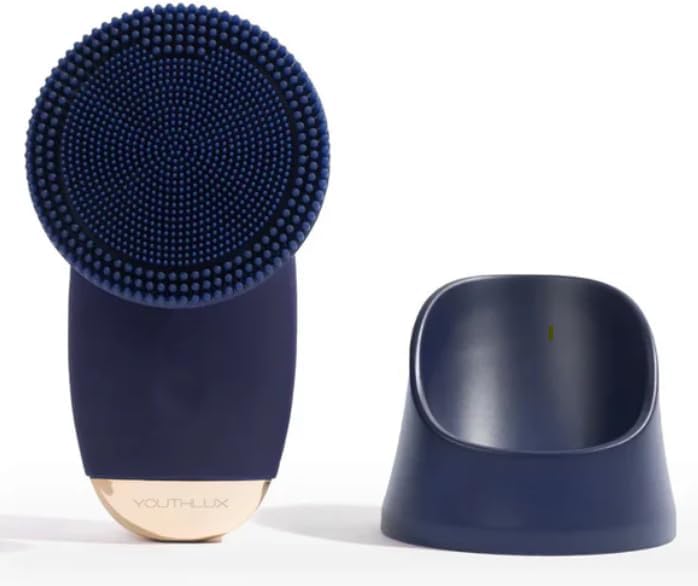 SoniGlow Silicone Facial Cleansing Brush – Electric Vibrating Skincare Scrubber Tool for Deep Pore