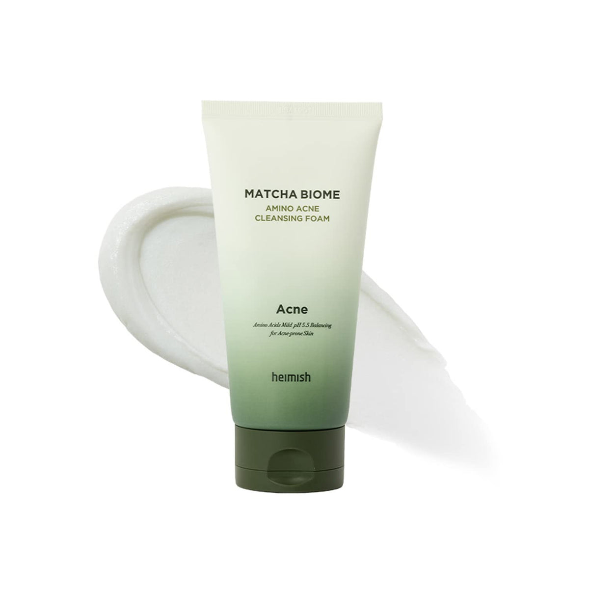 HEIMISH Matcha Biome Amino Acne Cleansing Foam - Deep Cleansing, Hydrating, Calming Facial