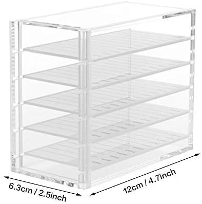 Acrylic Cosmetic Storage Makeup Organizer Clear Eyelash Storage Box Eyelashes Glue Pallet Holders 5