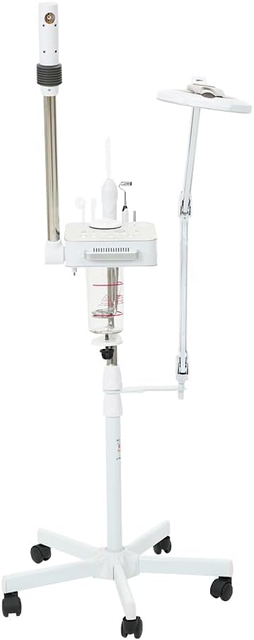 Facial Ozone Steamer 4 in 1 with Magnifying LED Light, High Frequency and Galvanic Aroma Therapy by