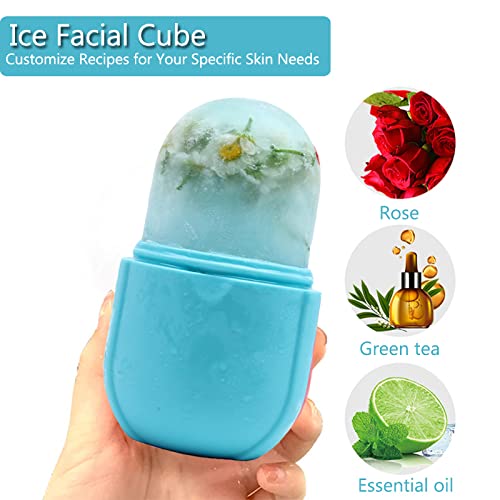 Upgraded Silicone Ice Roller for Face Massage and Skin Care - Facial Beauty Tool for Eyes, Gua Sha