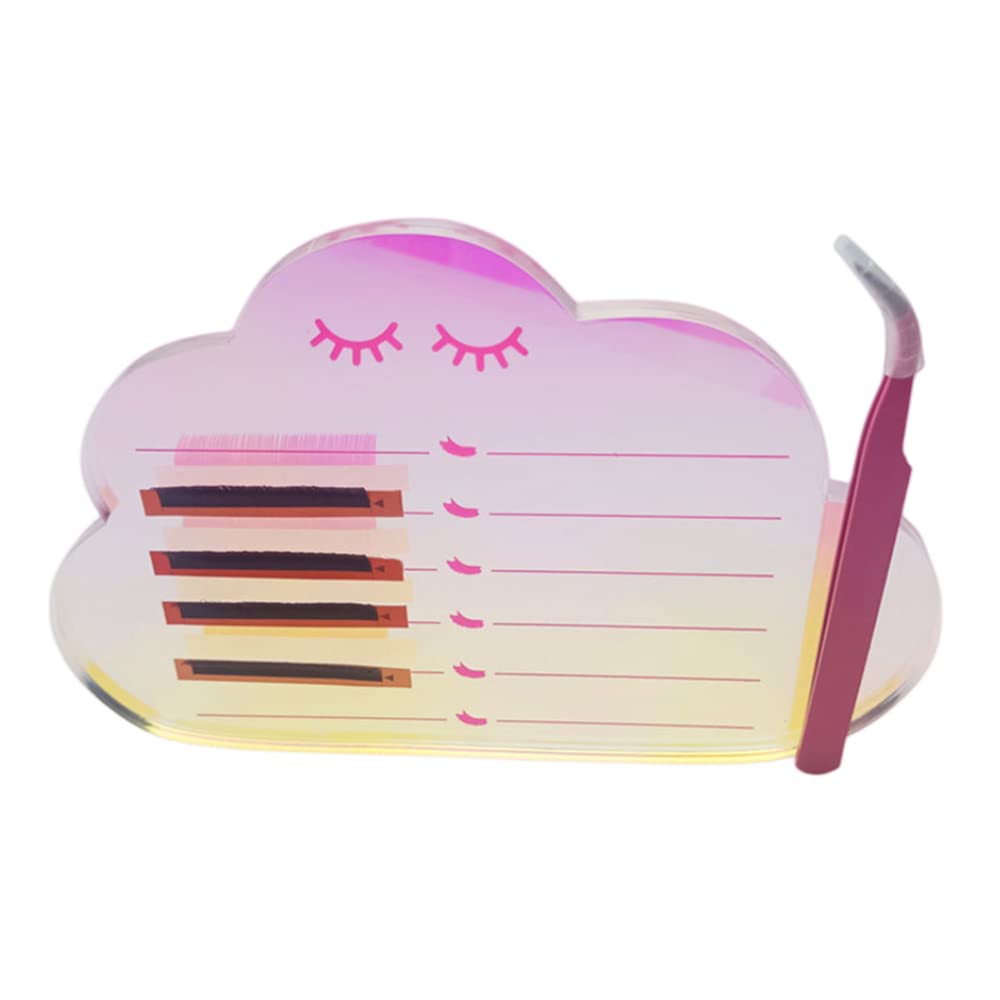 Grafting False Eyelash Acrylic Extension Pallet, Eyelash Extension Tweezers Plate Pad Makeup