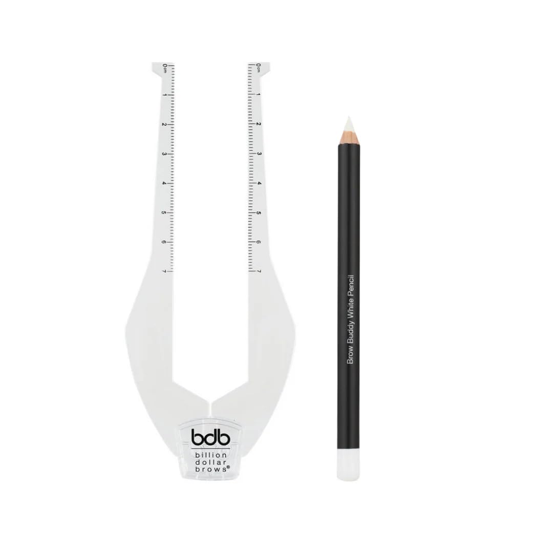 bdb 2-Piece Brow Buddy Contour Stencil Microblading Kit – Achieve Symmetrical, Perfectly Shaped