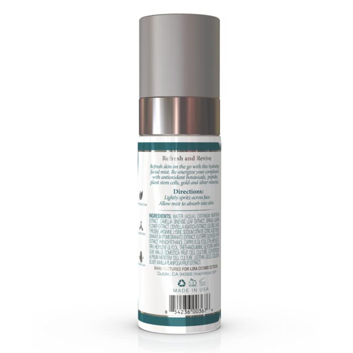 Lira Clinical BIO Hydrating Mineral Mist - Face Mist Hydrating Spray with Plant Stem Cells