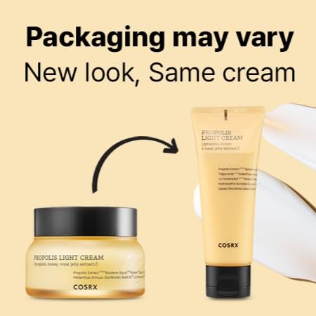 COSRX Full Fit Propolis Light Cream, 2.19 Fl.oz / 65ml, Propolis 64.5%, Hydrating Daily Day and