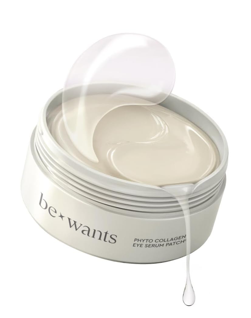 Bewants under eye patches for puffy eyes, Korean under eye mask with vegan collagen and 71.9%
