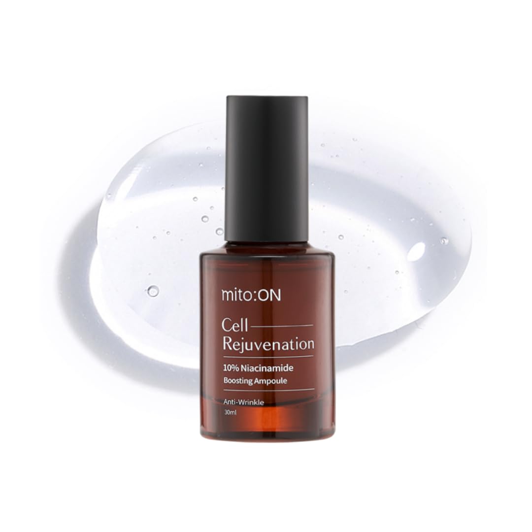 Mito-on Cell Rejuvenation Anti-Aging Serum, 30ml / 1.01 fl.oz –10% Niacinamide, Vitamin B3 and