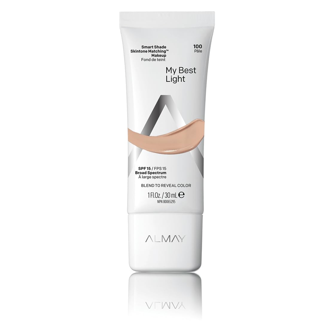 Almay Skintone Matching Foundation, Smart Shade Face Makeup with SPF 15, Hypoallergenic, Oil-Free