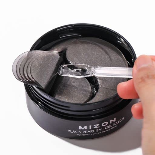 MIZON Pearl Eye Gel Patch Masks, Eye Treatment Mask Reduces Wrinkles and Puffiness, Dark Circles
