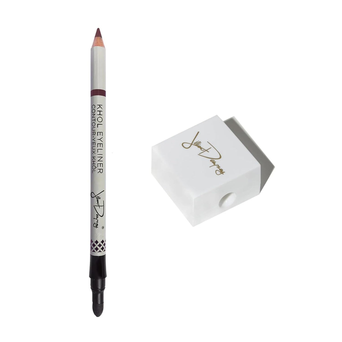 Jillian Dempsey Khôl Eyeliner & Sharpener Bundle: Rich Brown Eyeliner Pencil with Built-In Smudger
