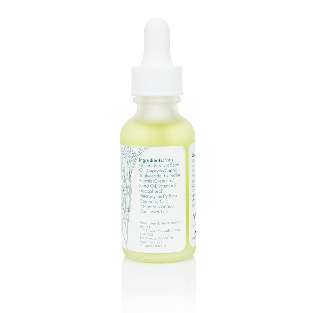 Sea-El Matcha Face Oil Skincare - Hydrating Glow Green Tea & Sea Kelp Facial Oil Blend - Calming &