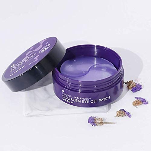 MIZON Collagen Eye Gel Patch with Hydrolyzed Collagen, Caviar, and Chamomile for Firming