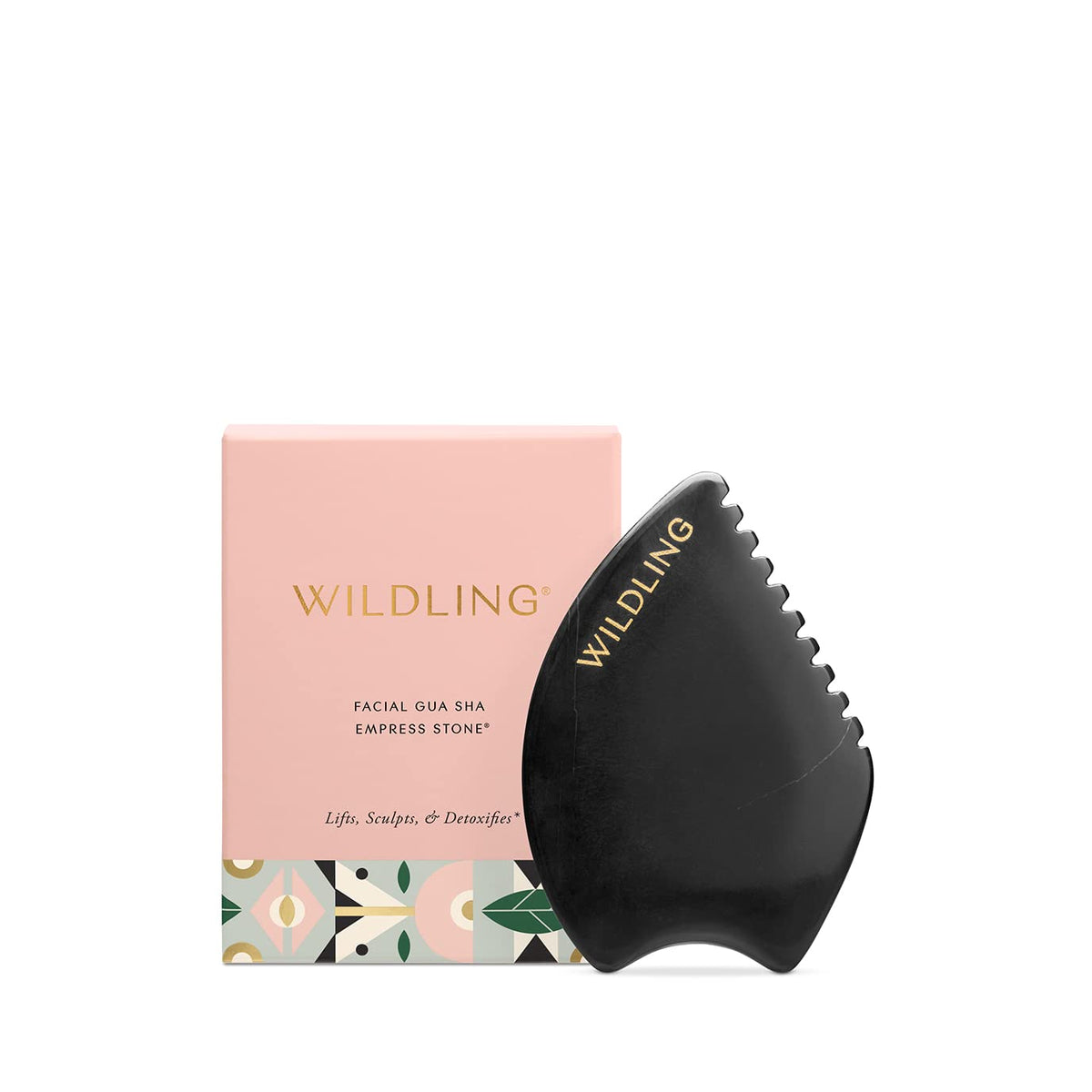 WILDLING Empress Stone Gua Sha Facial Stone I Facial Massage Stone to Lift, Plump, Tone + Sculpt I