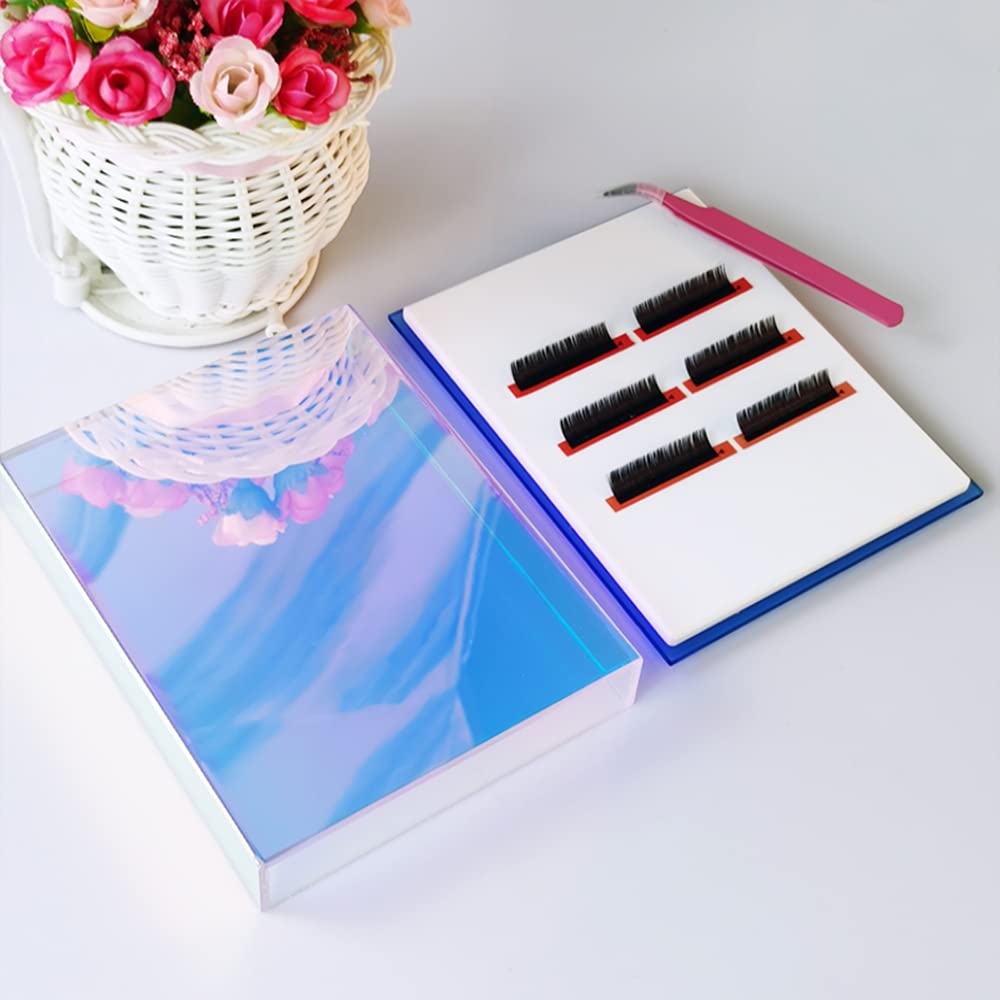 Grafting False Eyelash Acrylic Extension Pallet Organizer, Eyelash Extension Glue Tweezers Plate
