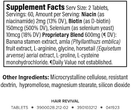 Isagenix Hair Revival - Natural Hair Growth & Thickening Supplement - Supports Healthy Scalp