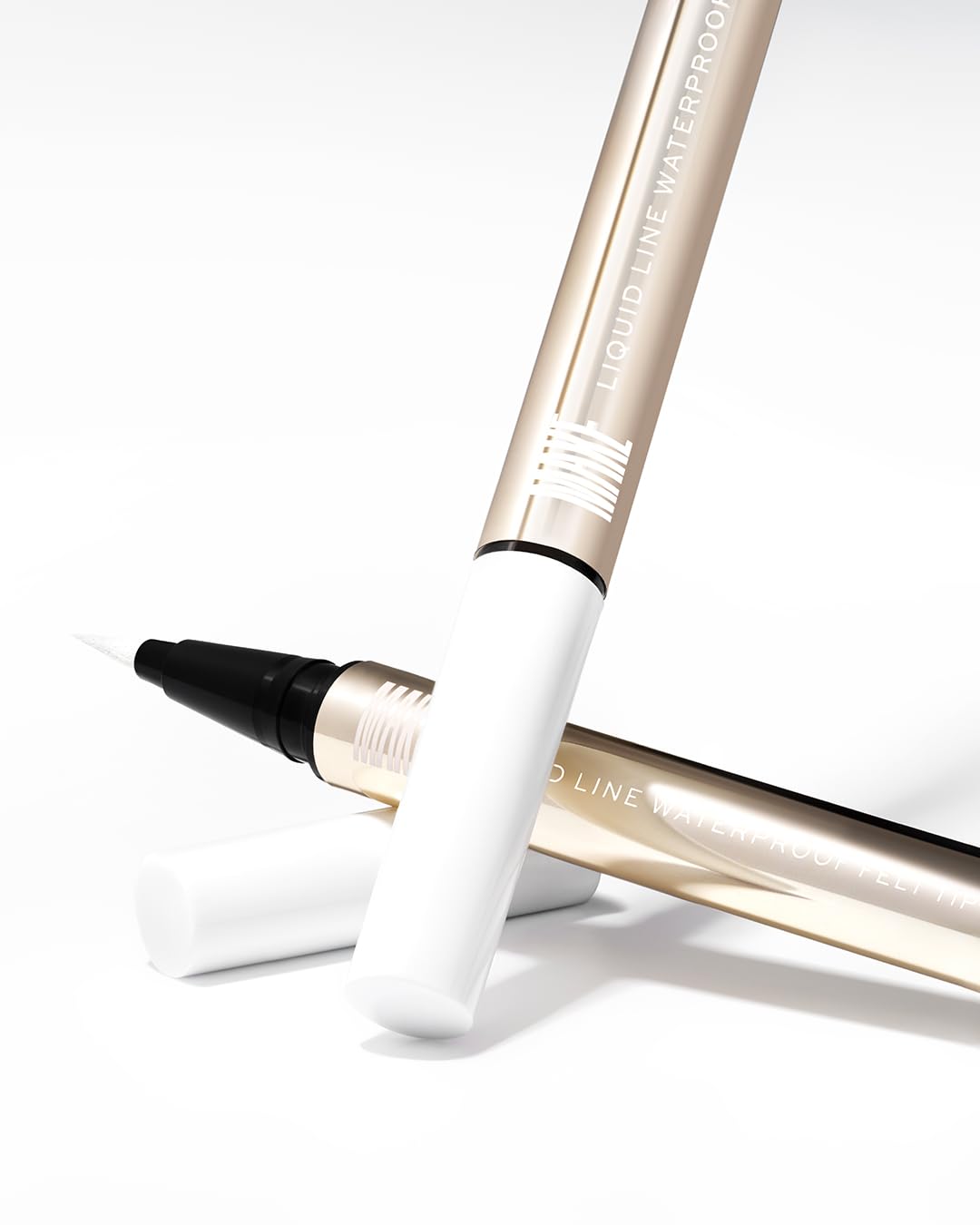 MAKE Beauty Liquid Line Waterproof Liquid Eyeliner Pen. Smudge-Proof Felt Tip for Precise