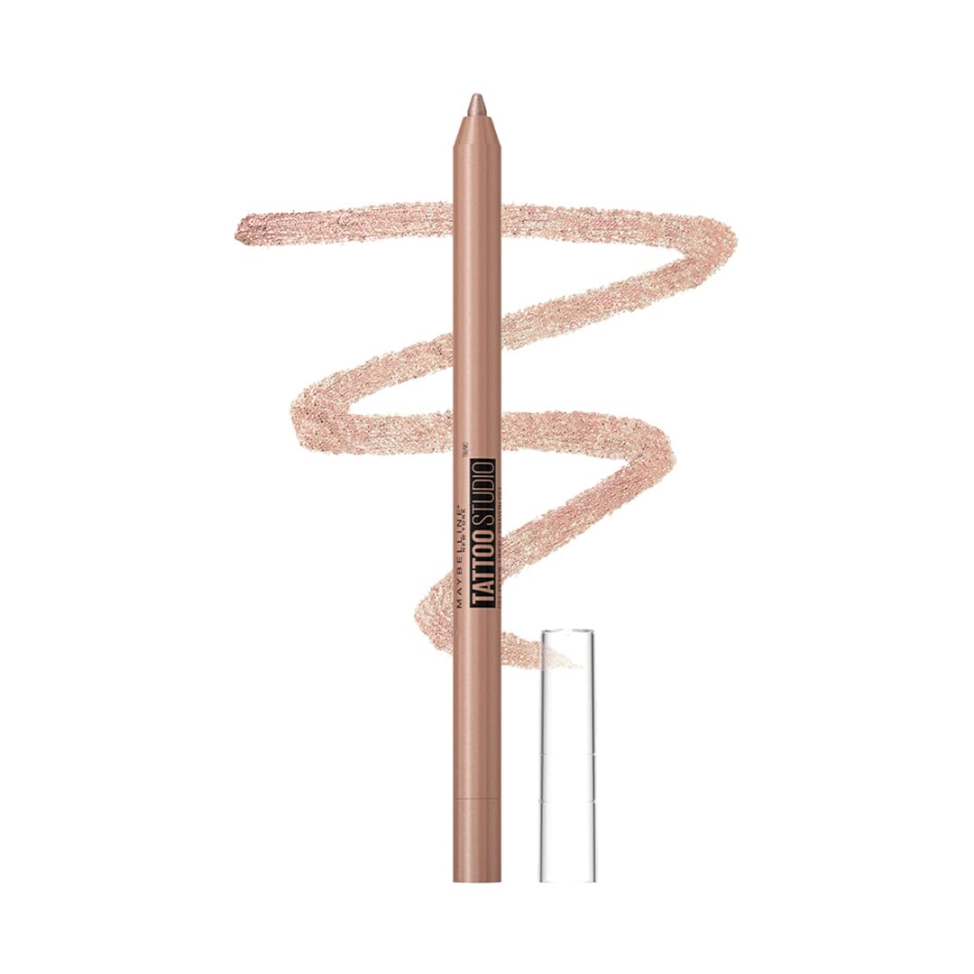 MAYBELLINE New York Tattoo Studio Long-Lasting Sharpenable Eyeliner Pencil, Glide on Smooth Gel