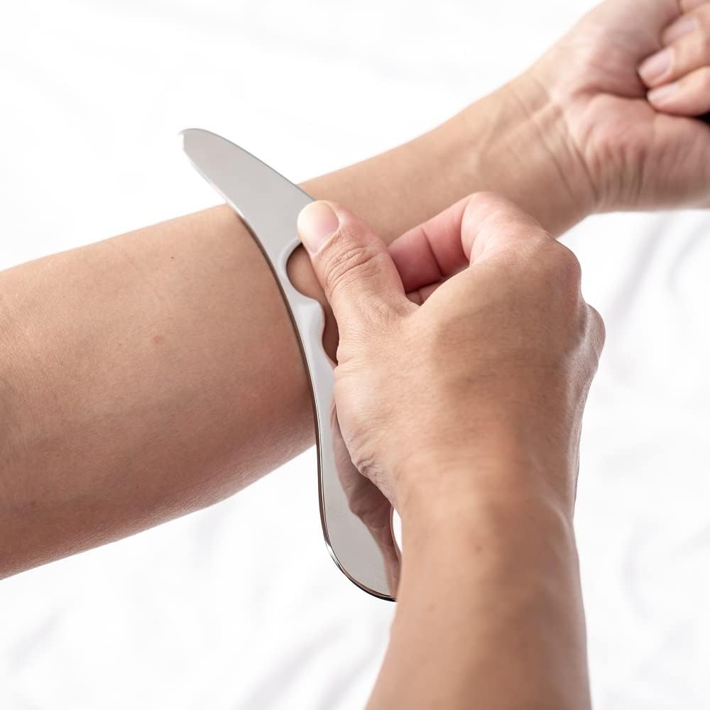 Feelfree Stainless Steel Guasha Scraping Massage Tool for Soft Tissue, Physical Therapy Stuff Used