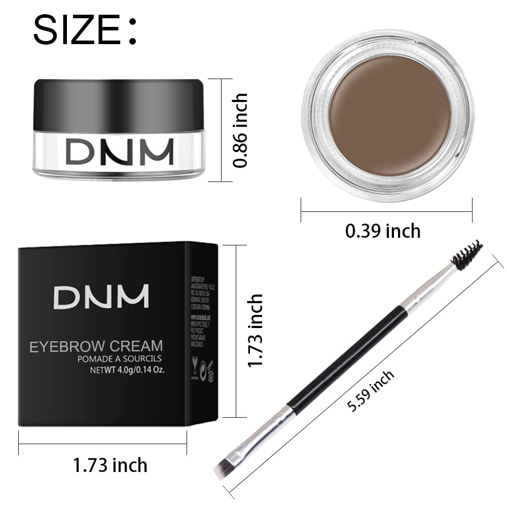evpct Taupe Eyebrow Powder Pomade Gel Shaper Makeup Kit with Dual-ended Brush, Eyebrow Stencil Kit