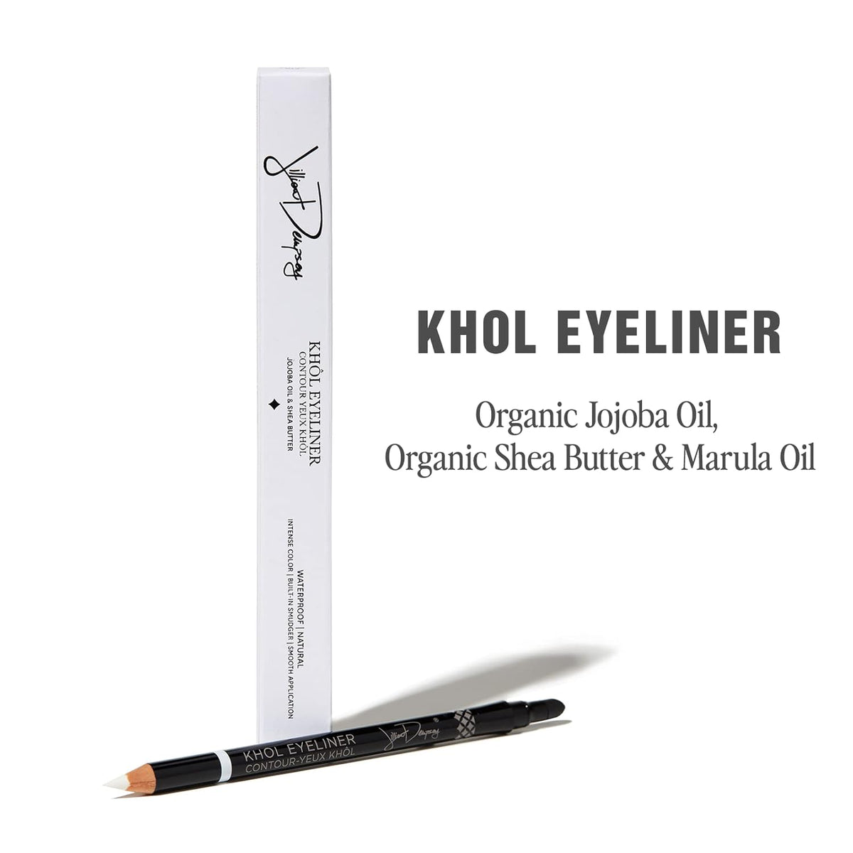 Jillian Dempsey Khol Eyeliner: Clean, Waterproof Eyeliner Pencil with Built-In Smudger for