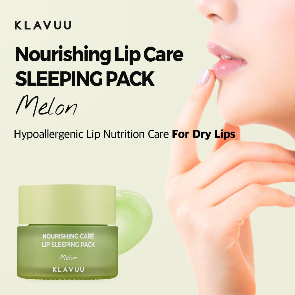 Klavuu Lip Mask Sleeping Pack (0.7oz) – Overnight Deep Hydrating Korean Lip Balm Treatment for Very