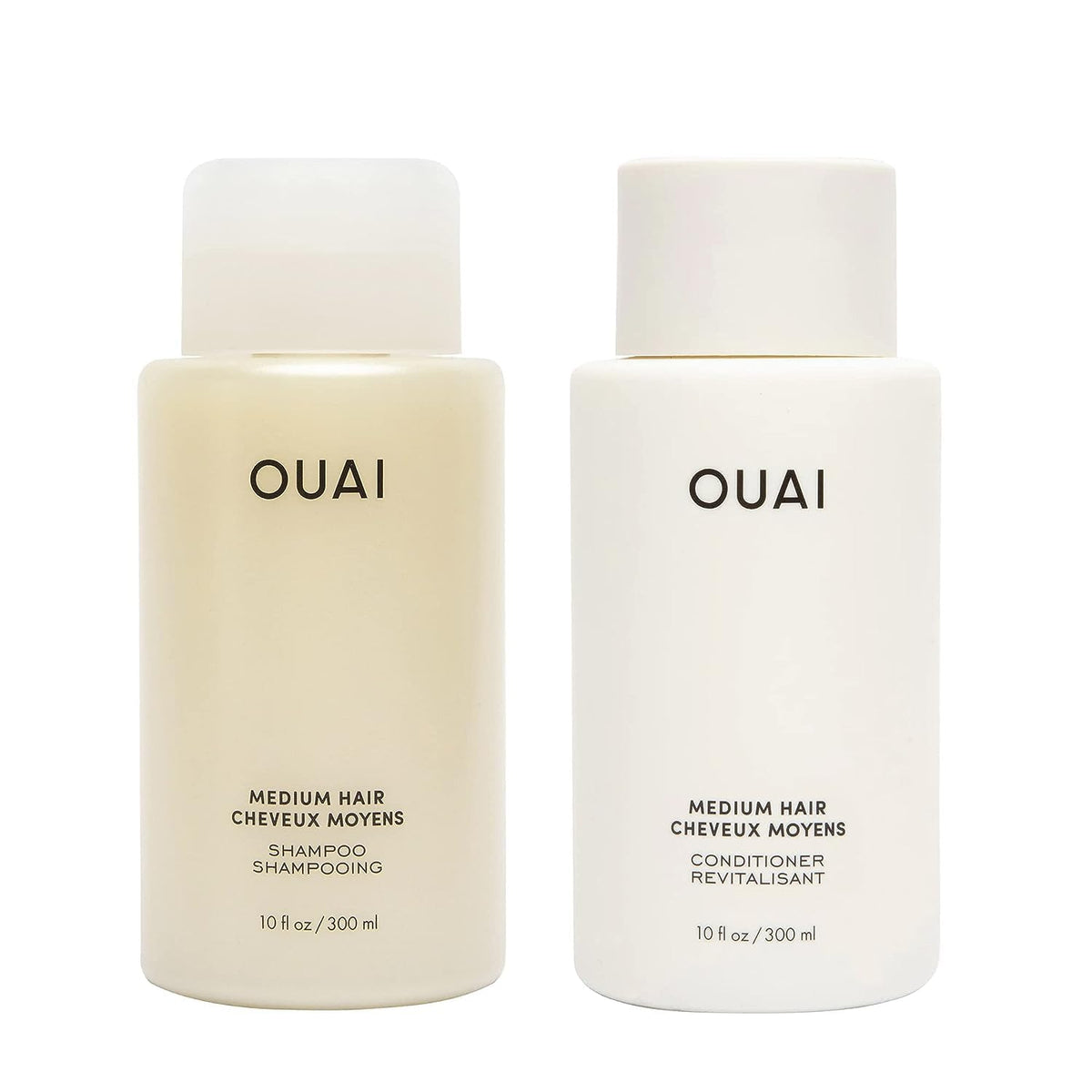 OUAI Medium Shampoo and Conditioner Set - Sulfate Free Shampoo and Conditioner for Medium Hair
