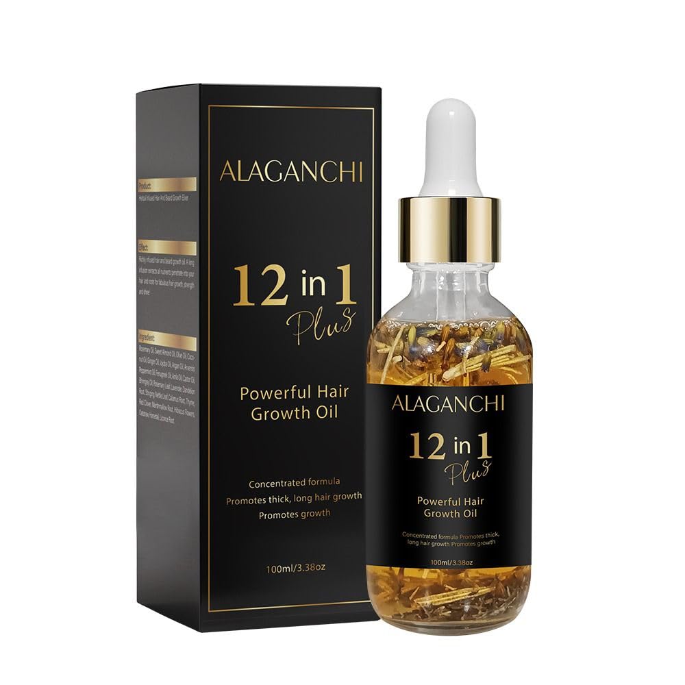 12-in-1 Hair Growth Oil – Rosemary, Amla & Castor Oil | Strengthens, Nourishes, Reduces Hair Fall |