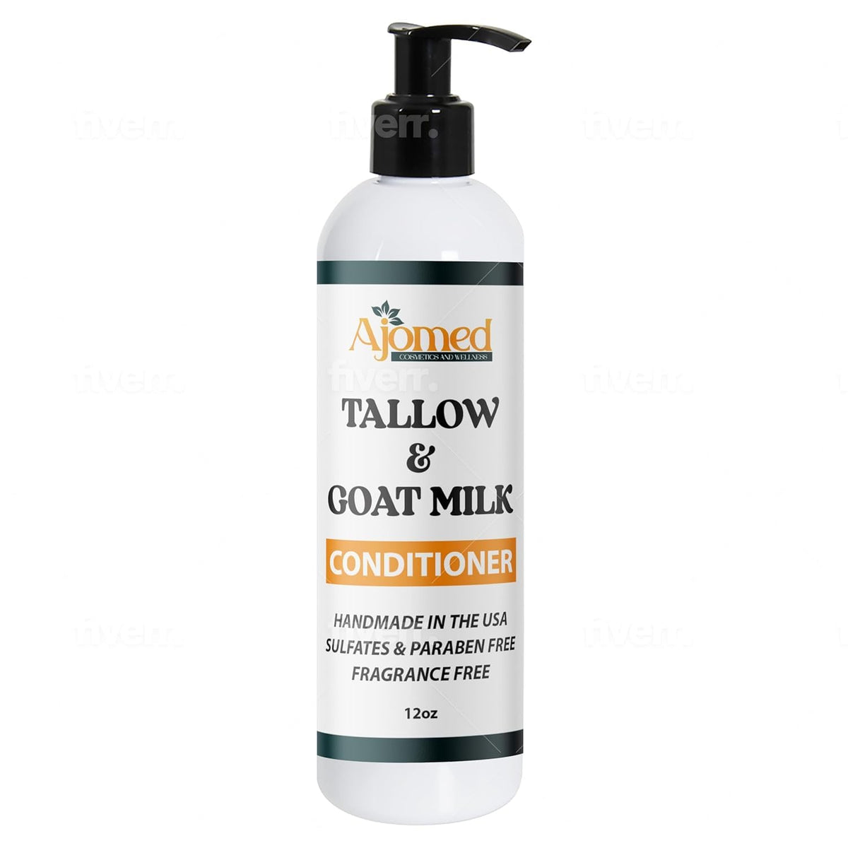 Beef Tallow Conditioner -Unscented Handmade tallow & goat milk conditioner for Damaged hair, all