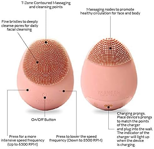 Sonic Facial Cleansing Brush, Waterproof Electric Face Cleansing Brush Device for Deep