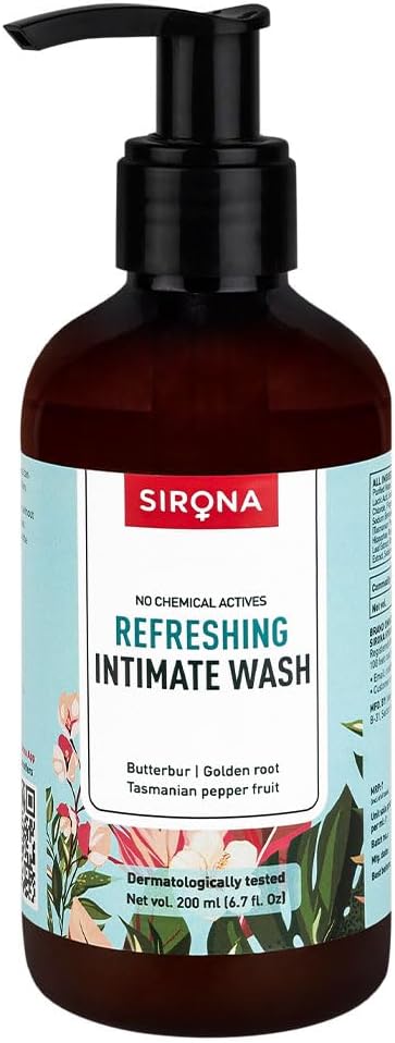 Sirona pH Balancing Cleanser | Feminine Vaginal Wash | Fragrance-Free | Vaginal Cleanser for
