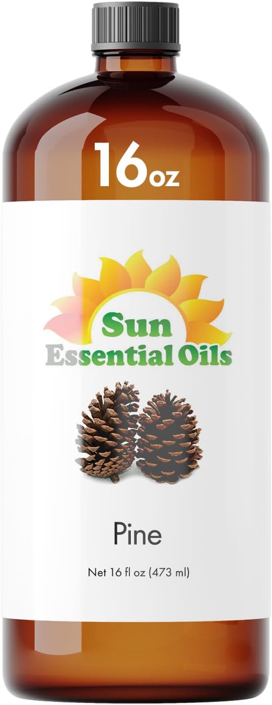 Sun Essential Oils – Pine Essential Oil 16 oz Bulk for Diffuser, Skin, Aromatherapy Massage