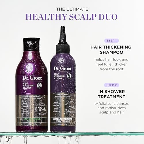Dr. Groot Hair Thickening Shampoo, Korean Hair Care with Biotin, Rosemary Oil to Help Volumize