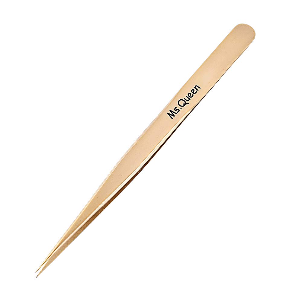 Ms.Queen Eyelash Extension Tweezers Set-Precision Tweezers for 2D-6D Volume&Individual False Lashes