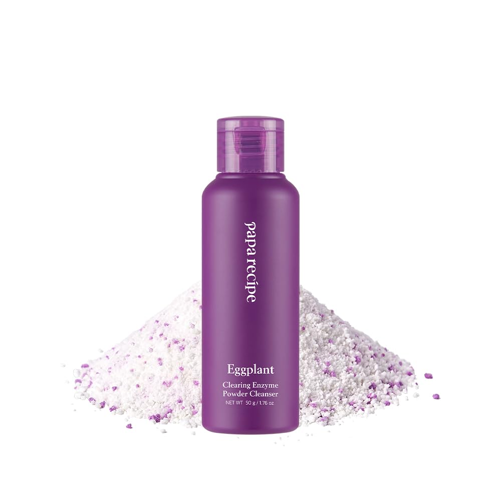 Papa Recipe Eggplant Enzyme Powder Cleanser – Triple Exfoliation with AHA, BHA, PHA – Low pH Korean