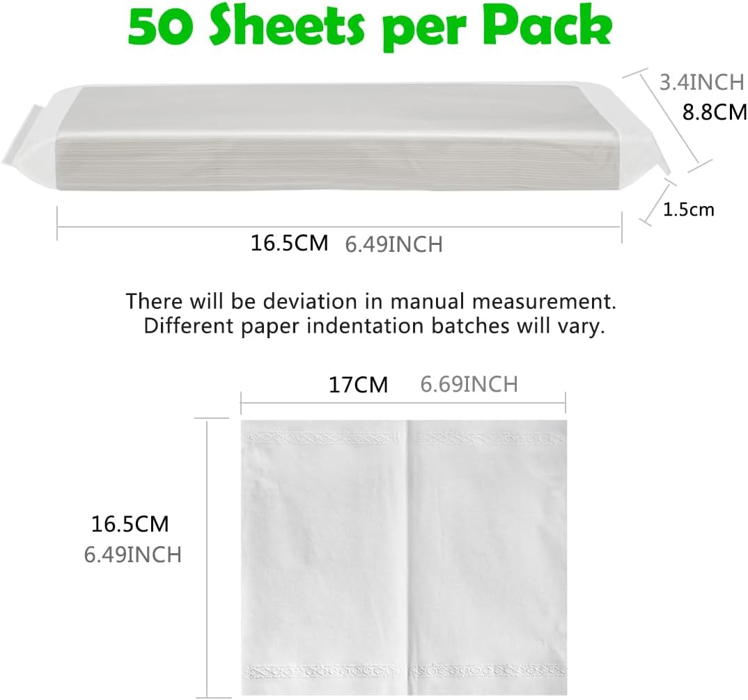 Car Tissue Refill, 12 Packets 600 Sheets, Disposable Soft Facial Tissues, Travel Size Pack for Car