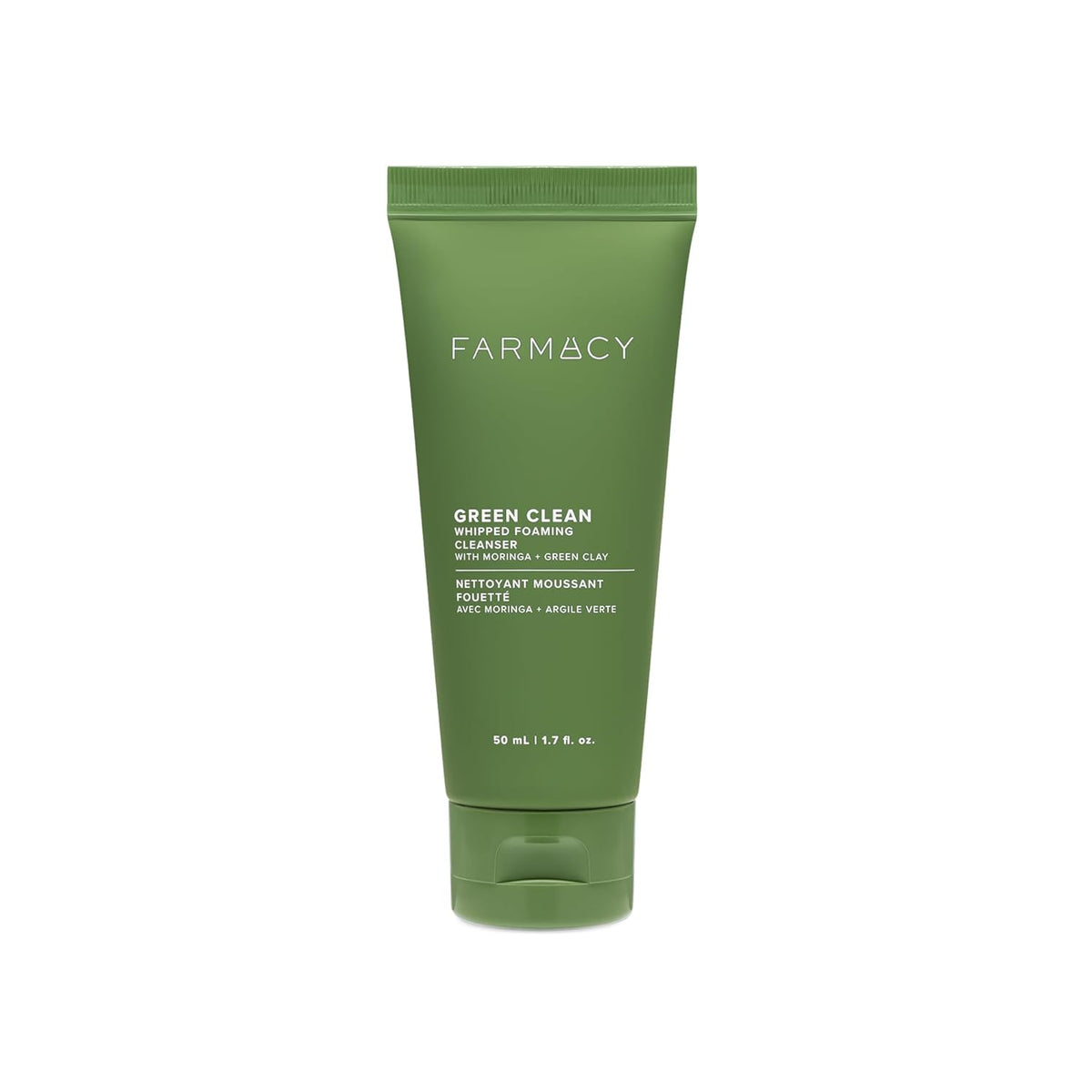 Farmacy Foaming Face Wash for Oily Skin - Whipped Greens Oil-Free Gentle Facial Cleanser &