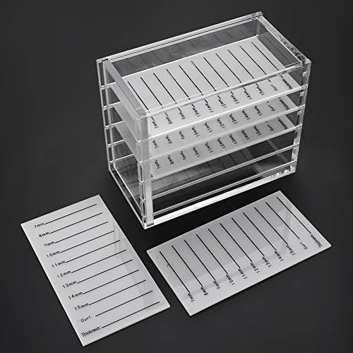 Acrylic Cosmetic Storage Makeup Organizer Clear Eyelash Storage Box Eyelashes Glue Pallet Holders 5