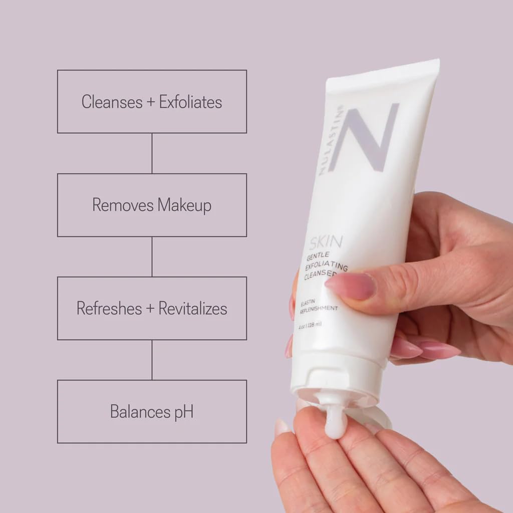 NULASTIN Gentle Exfoliating Face Wash for Women & Men - SKIN Facial Cleanser - Sulfate-Free