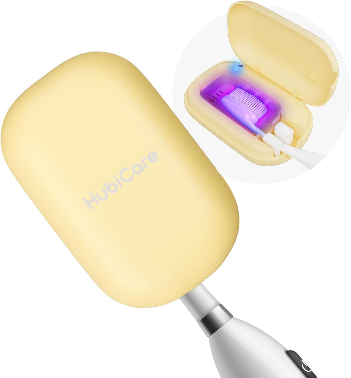 HubiCare Toothbrush Case, Spring pastel Color Portable Mini Toothbrush Covers with Holder